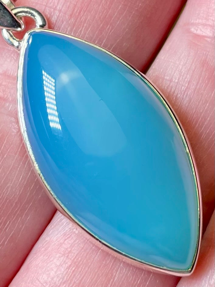 Blue Chalcedony Pendant