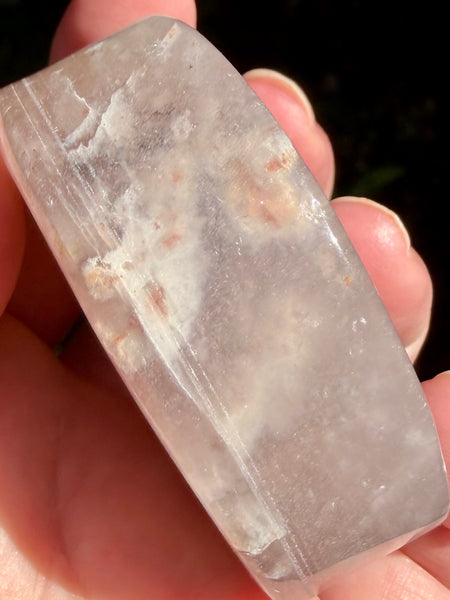 Flower Agate Crescent Moon