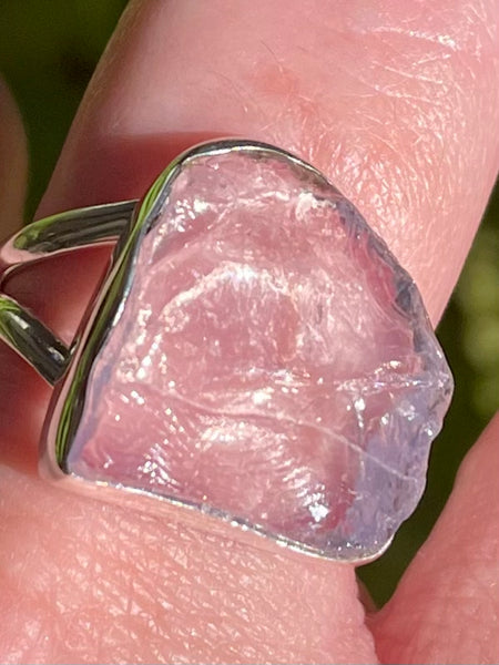 Rough Lavender Quartz Ring Size 9 - Morganna’s Treasures 