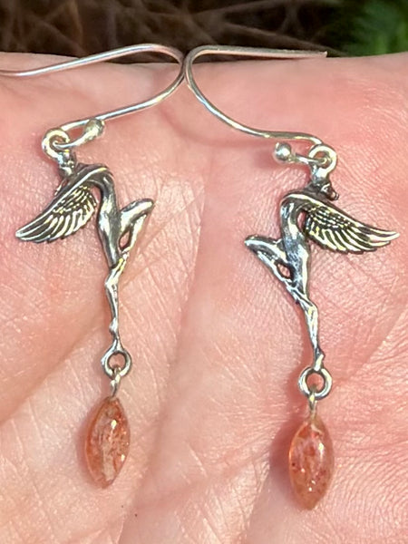 Sunstone Fairy Earrings - Morganna’s Treasures