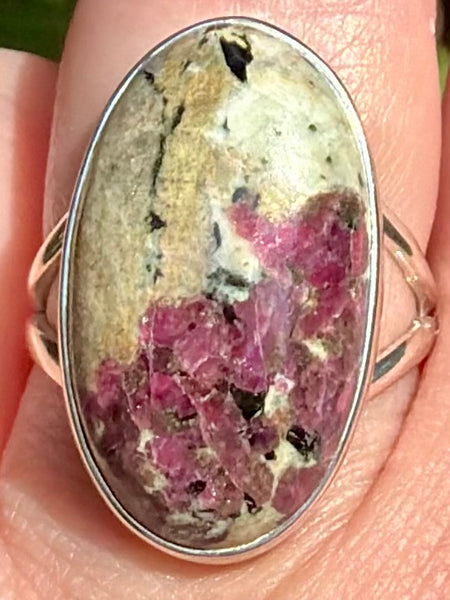 Beautiful Russian Eudialyte Ring Size 8.5 - Morganna’s Treasures