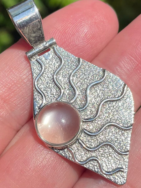 Beautiful Peach Moonstone Pendant - Morganna’s Treasures 