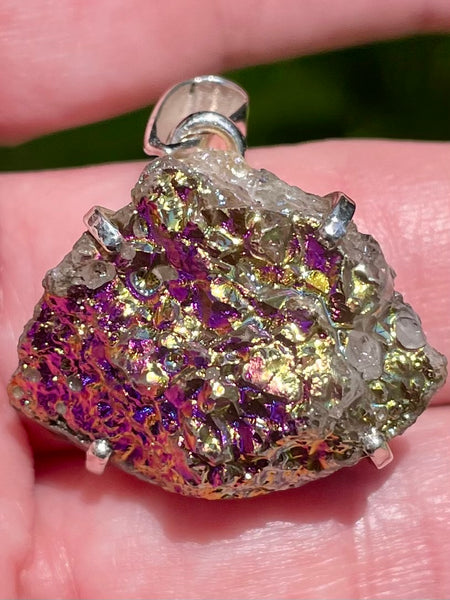 Titanium Aura Druzy Quartz Pendant - Morganna’s Treasures