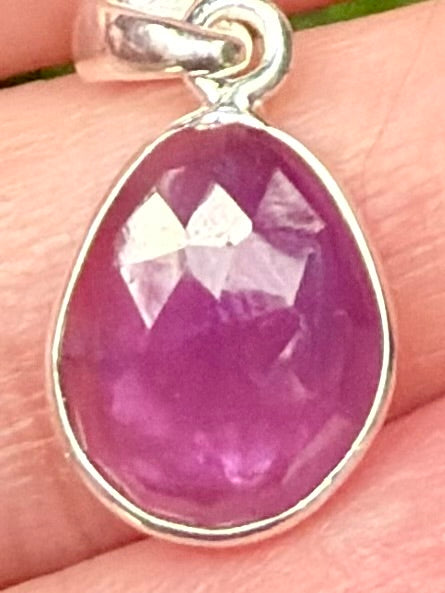 Faceted Purple Amethyst Pendant