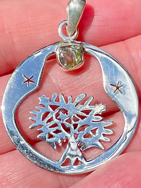 Green Apatite Tree of Life Pendant - Morganna’s Treasures