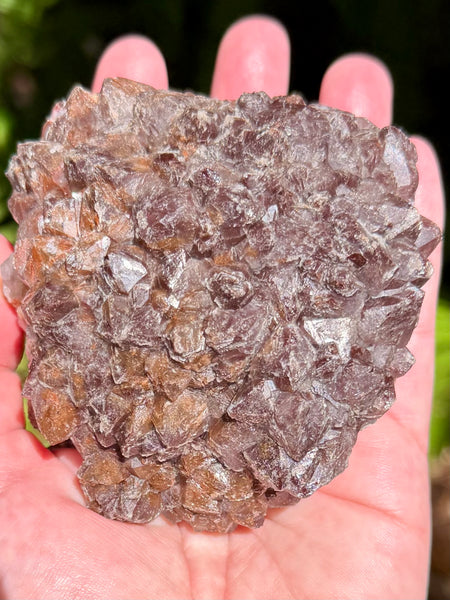 Beautiful Quartz with Hematite Inclusions Cluster