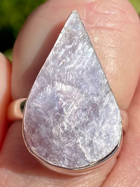 Flashy Lepidolite Ring Size 8 - Morganna’s Treasures 