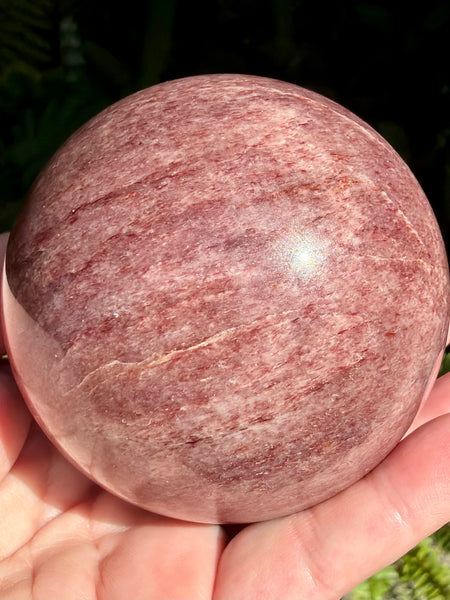 Large Strawberry Quartz Sphere