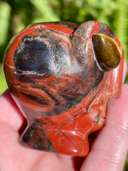 Red Jasper and Tigers Eye Alien - Morganna’s Treasures