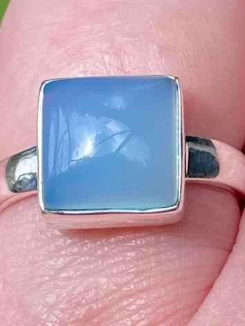 Blue Chalcedony Ring Size 7.5 - Morganna’s Treasures 