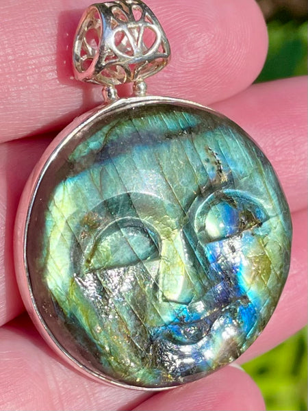 Labradorite Sun/Moon Pendant - Morganna’s Treasures 