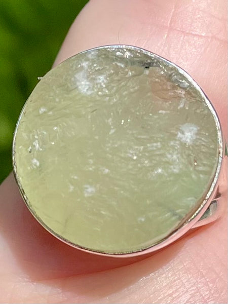 Rough Prehnite Ring Size 7 - Morganna’s Treasures 