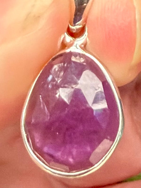 Faceted Purple Amethyst Pendant