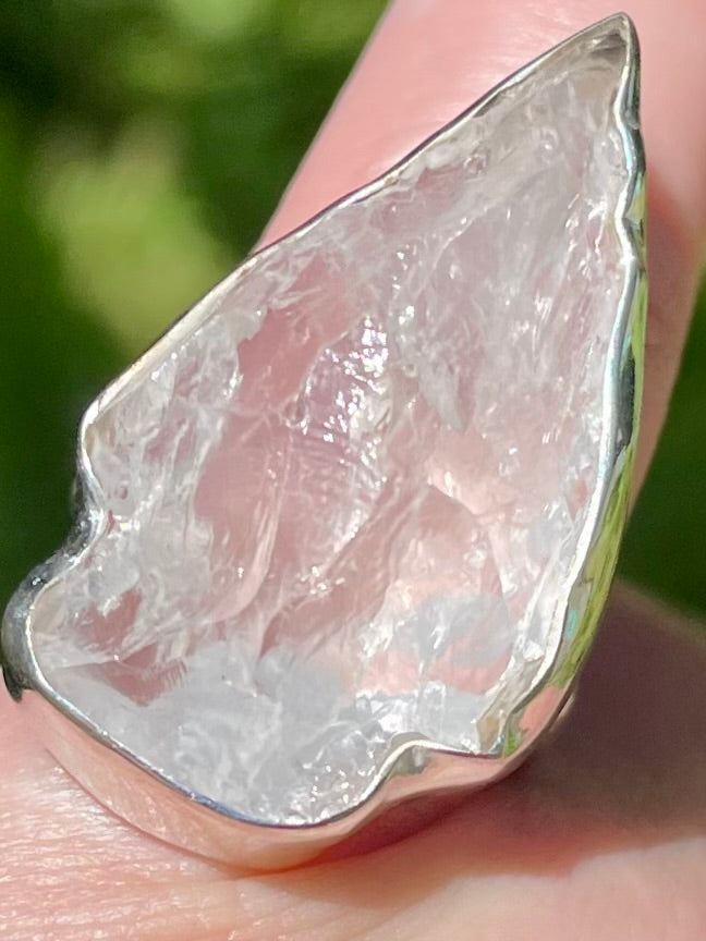 Large Clear Quartz Arrowhead Ring Size 7 - Morganna’s Treasures 