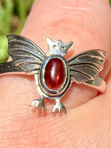 Gorgeous Bat Garnet Ring Size 9