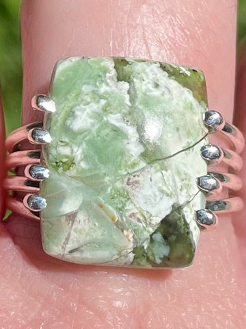 Beautiful Chrome Chalcedony Ring Size 9 - Morganna’s Treasures 