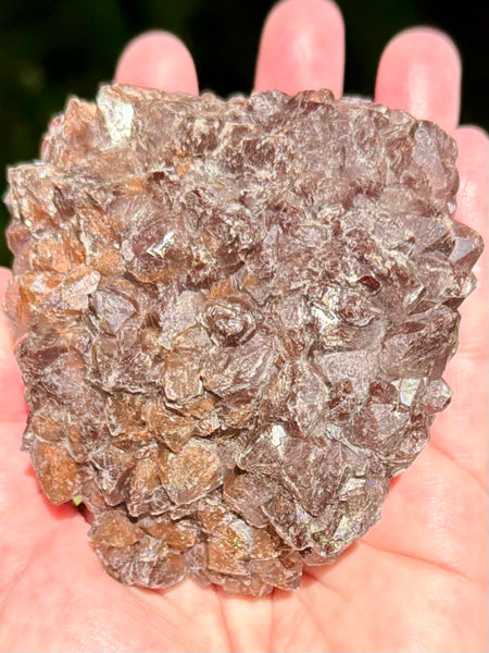 Beautiful Quartz with Hematite Inclusions Cluster