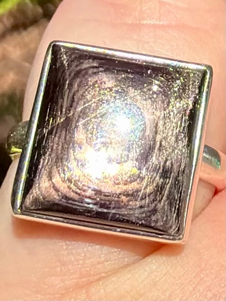 Beautiful Hypersthene Ring Size 7.5