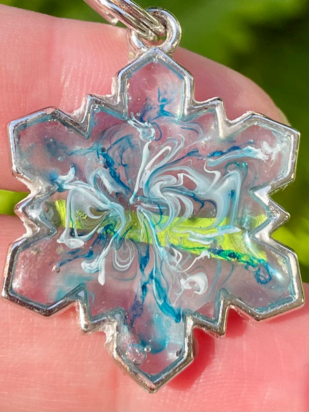 Copper Resin Snowflake Pendant - Morganna’s Treasures 