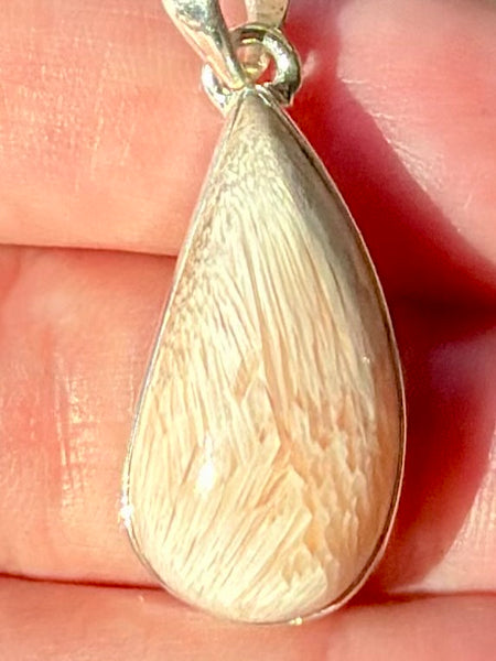 Orange Scolecite Pendant - Morganna’s Treasures