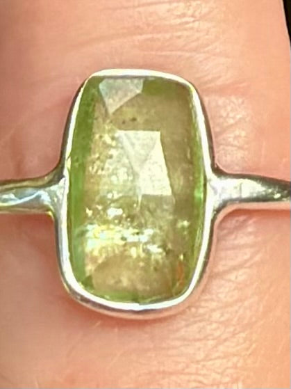 Green Kyanite Ring Size 5