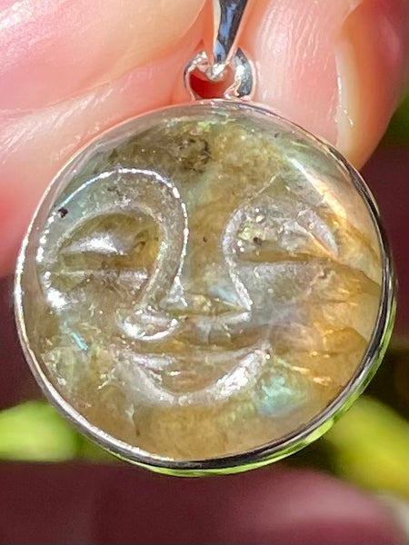 Labradorite Moon Pendant - Morganna’s Treasures