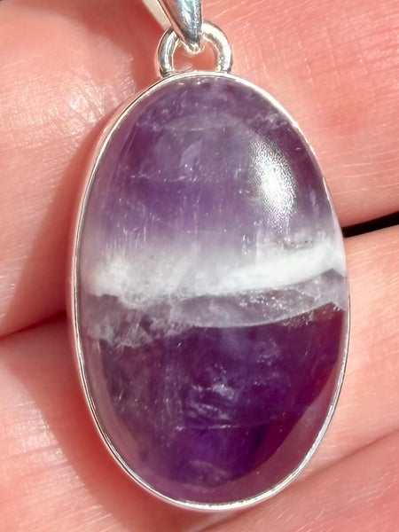 Chevron Amethyst Pendant - Morganna’s Treasures