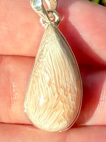Orange Scolecite Pendant - Morganna’s Treasures