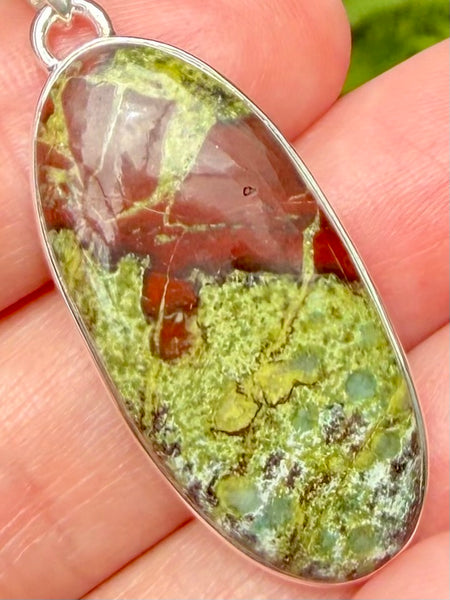 Beautiful Dragon Bloodstone Pendant - Morganna’s Treasures