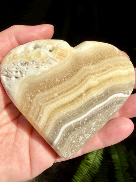 Large Calcite Carved Heart