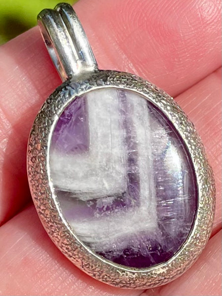 Chevron Amethyst Pendant - Morganna’s Treasures