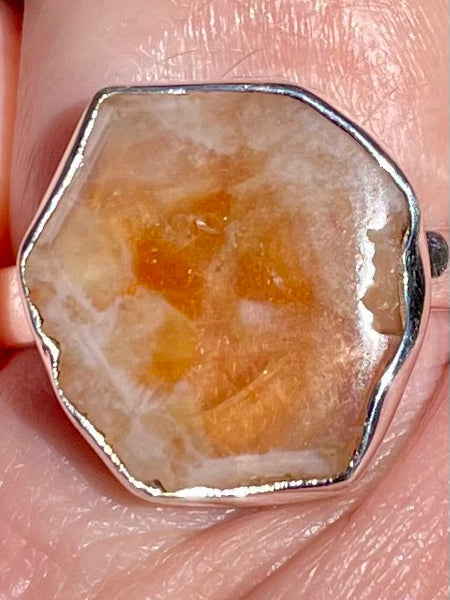 Citrine Stalactite Ring Size 7.5 - Morganna’s Treasures 