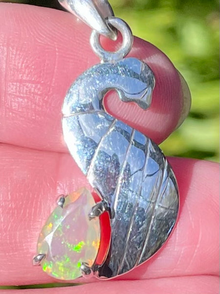 Faceted Ethiopian Opal Pendant - Morganna’s Treasures