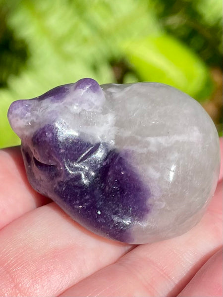 Amethyst Carved Sleeping Cat