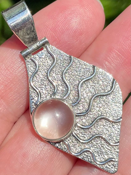 Beautiful Peach Moonstone Pendant - Morganna’s Treasures 