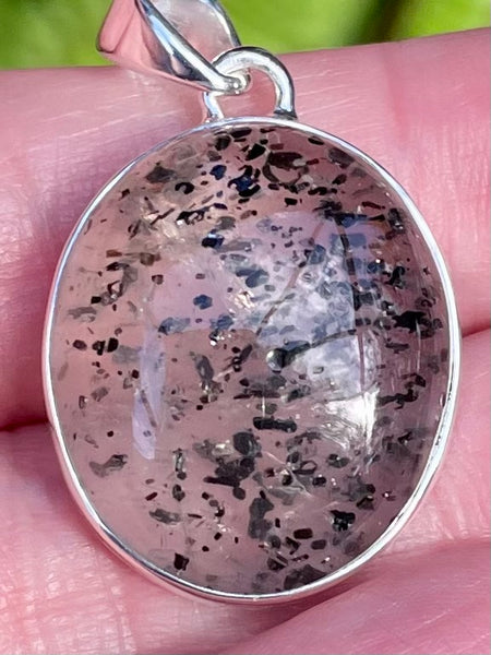 Hematite in Quartz Pendant