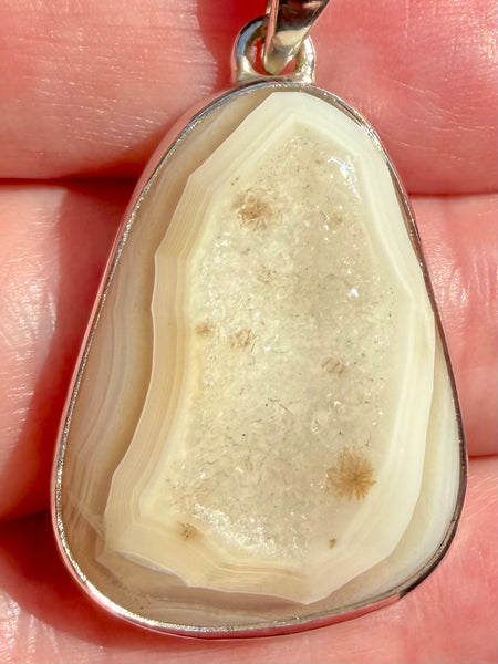 Clear Quartz Druzy Pendant