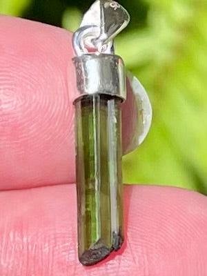 Green Tourmaline Pendant - Morganna’s Treasures 