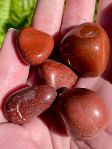 Red Jasper Tumbled Stones - Morganna’s Treasures 