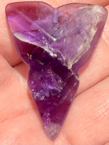 Purple Amethyst Carved Arrowhead