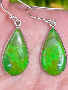 Green Mohave Turquoise Earrings - Morganna’s Treasures 