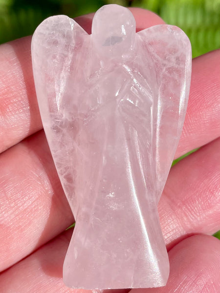 Rose Quartz Pocket Angel - Morganna’s Treasures 