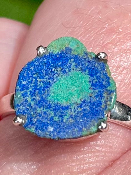 Stunning Azurite in Malachite Stalactite Ring Size 8.5 - Morganna’s Treasures 