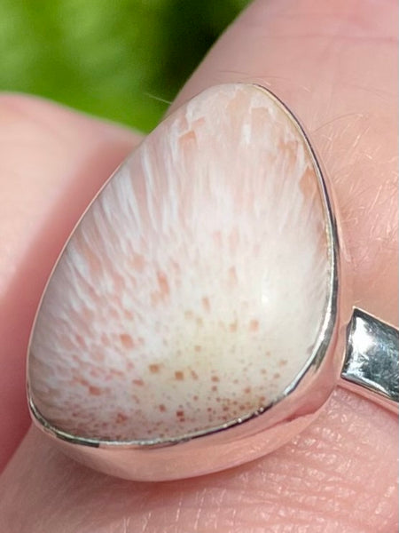 Orange Scolecite Ring Size 7.5 - Morganna’s Treasures 