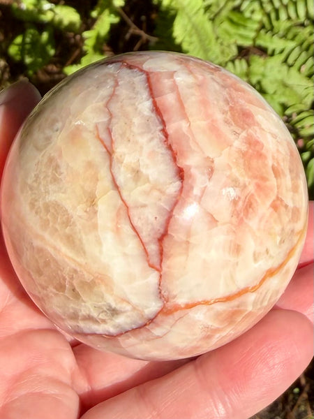 Beautiful Red Calcite Sphere