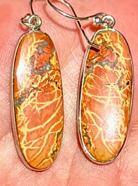 Beautiful Coffee Jasper Earrings