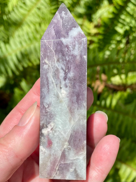 Large Lepidolite Obelisk - Morganna’s Treasures 