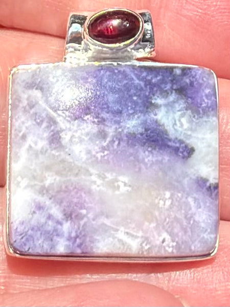 Tiffany Stone and Garnet Pendant