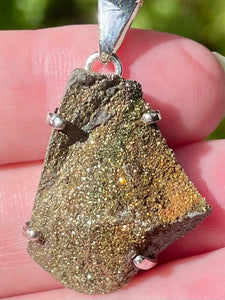 Rainbow Pyrite Druzy Pendant - Morganna’s Treasures 