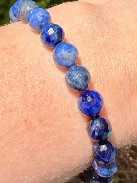 Adjustable Faceted Sodalite Bracelet - Morganna’s Treasures